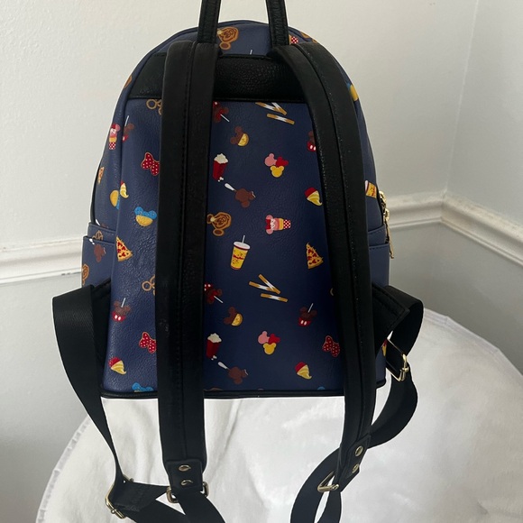 Disney Loungeparks mini blue multicolor backpack - Picture 6 of 7